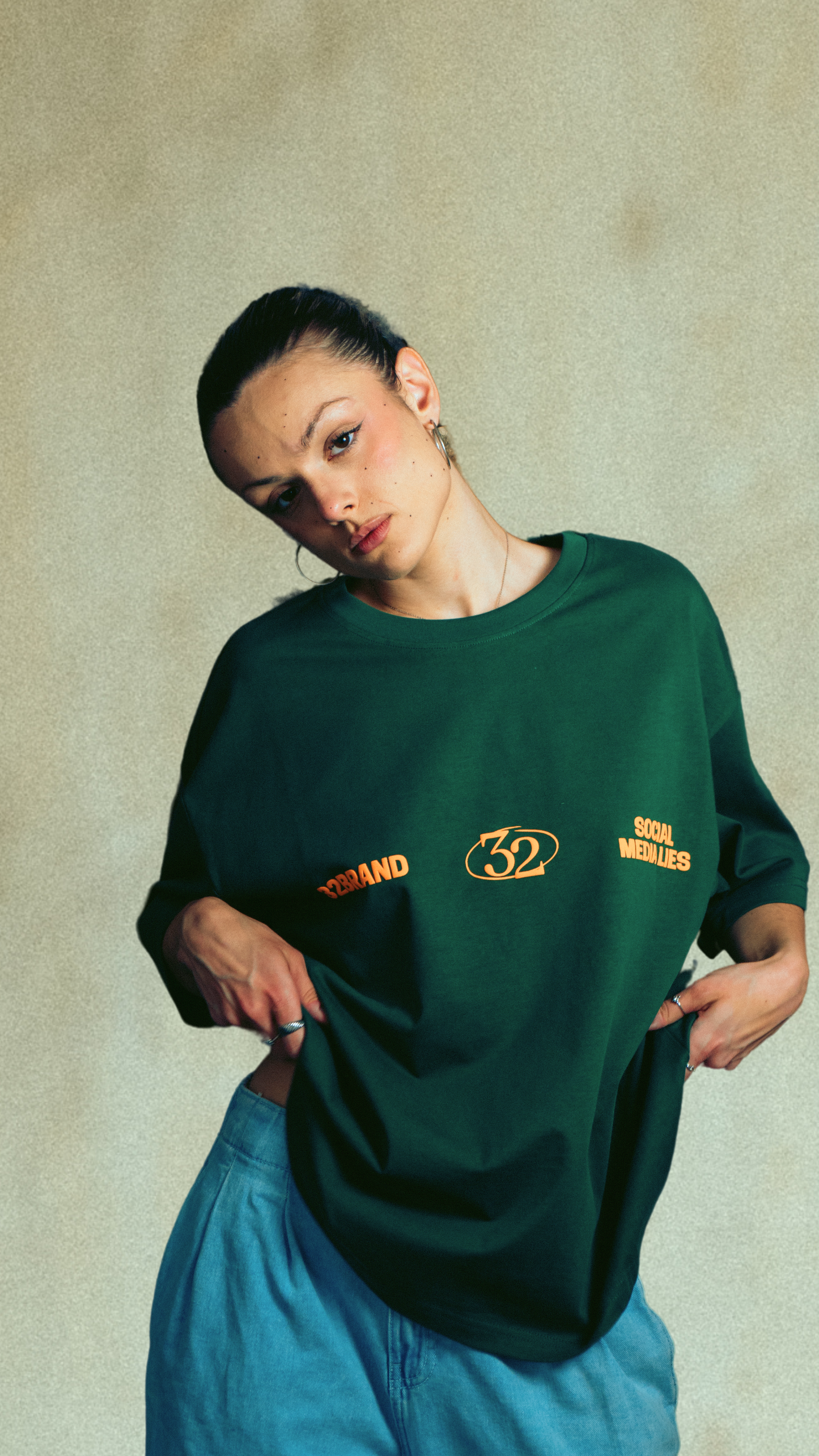 Camiseta Verde - Social Media Lies