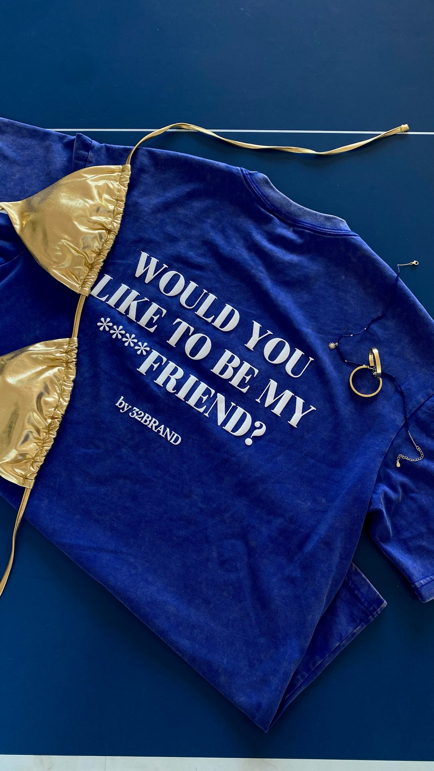 Camiseta azul - ****friend