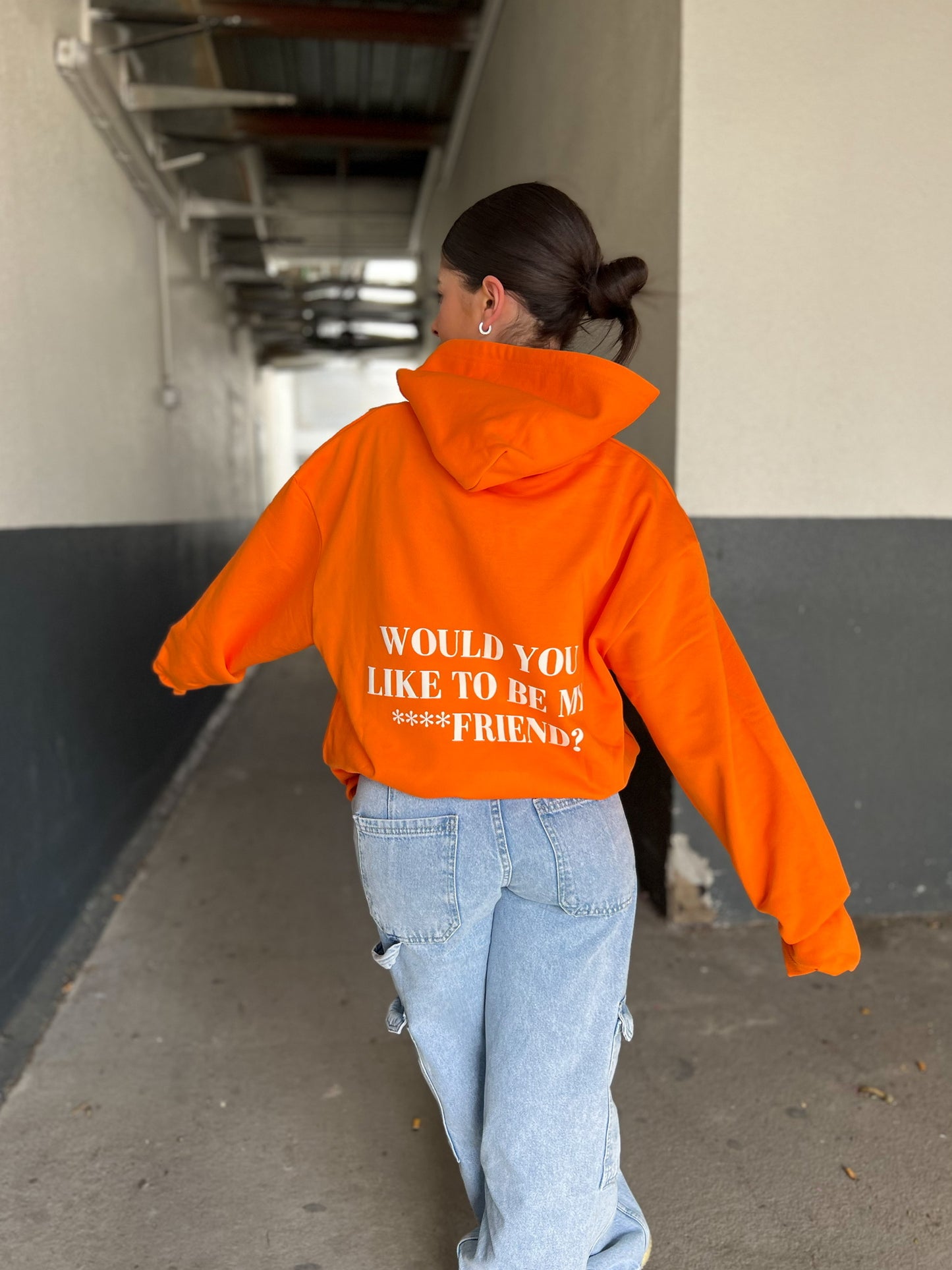 Hoodie Naranja - ****friend